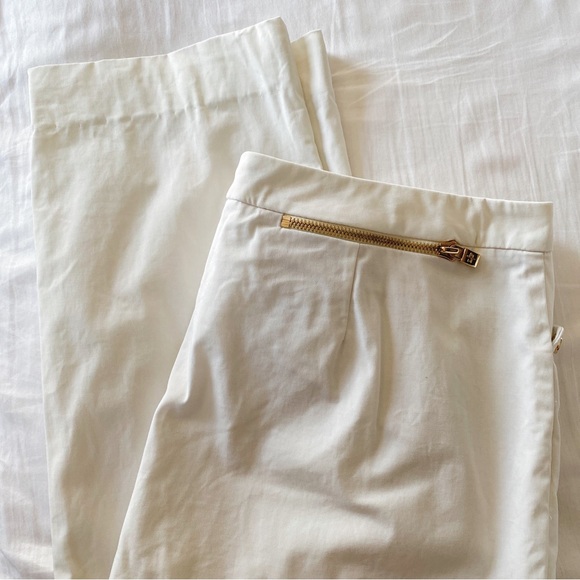 Loro Piana white slim straight pants, cotton twill - Picture 2 of 10